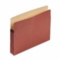 Pendaflex Earthwise 100 Percent Recycled Paper Expansion File Pocket 3 .5 in. Expansion Letter Red Fiber E1524E